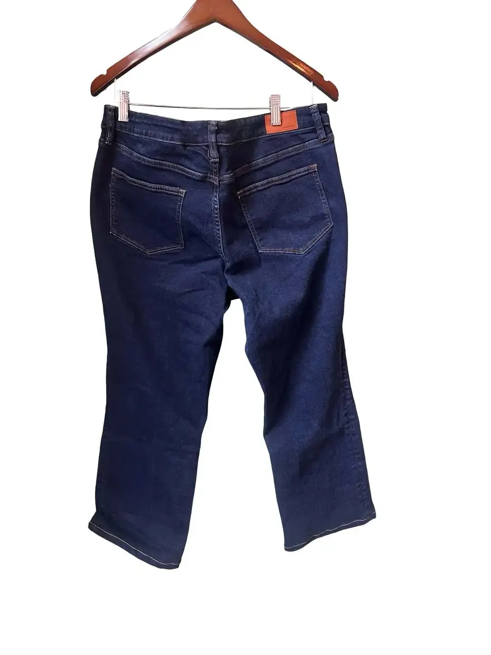 Lands' End Women's Dark Wash Straight Leg Ankle Jeans Size 14
6 - Picture 3 of 7